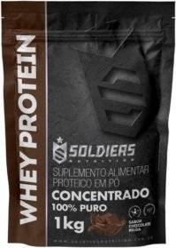 whey protein concentrado soldiers – Sabor Chocolate Belga | Importado Soldiers Nutrition