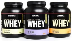 Web-Story 1 Diferentes tipos de whey protein concentrado isolado e hidrolisado em potes com suas