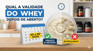Qual a validade do Whey depois de aberto