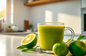Pré-Treino com Suco de Maçã Verde e Gengibre