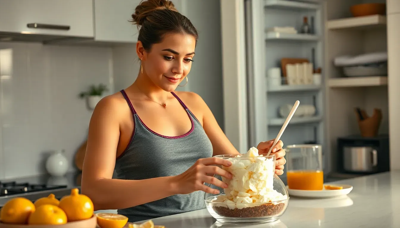 Pré-Treino Feminino com Banana e Pasta de Amendoim