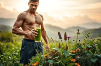 pré-treino com ervas adaptógenas e naturais