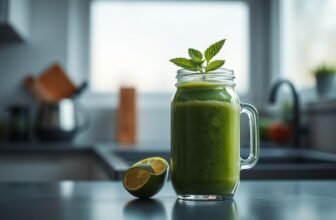 shake natural para treino noturno sem cafeína