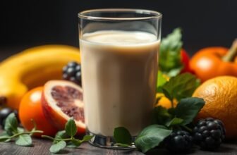 shake natural para treino noturno sem cafeína