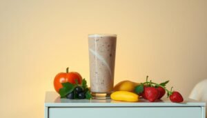 shake natural para treino noturno sem cafeina