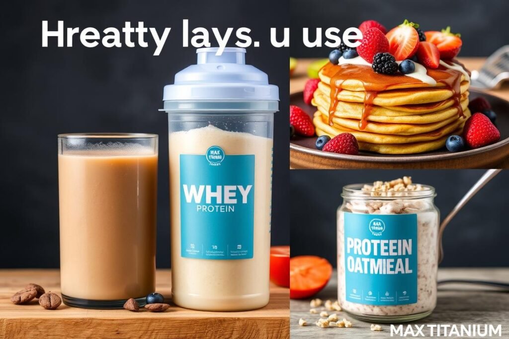 Diferentes formas de consumir Whey Protein Max Titanium