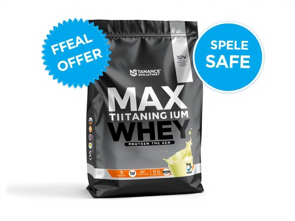 Whey Protein Max Titanium 1kg com oferta especial