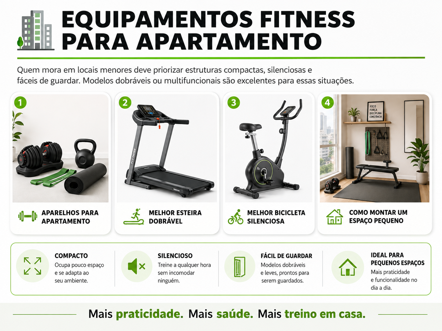 Equipamentos fitness para apartamento