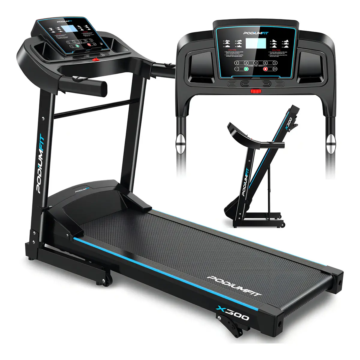 Esteira Elétrica Podiumfit X300 Dobrável