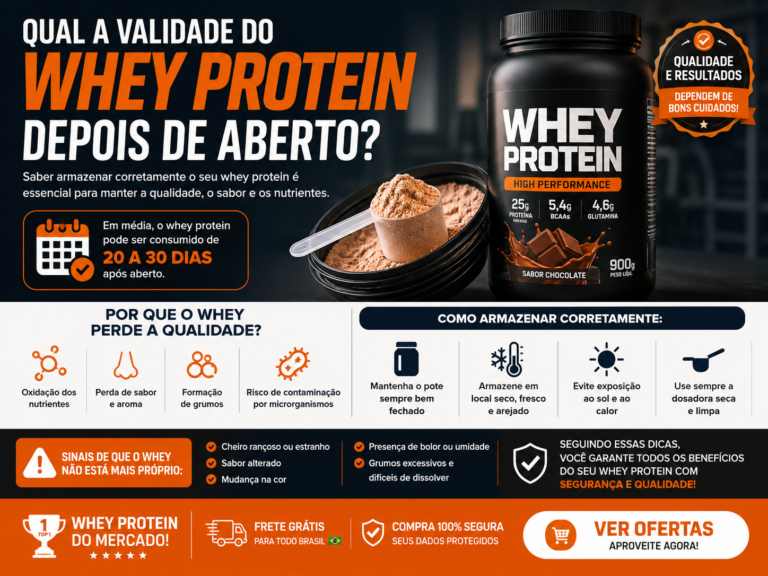Qual a Validade do Whey Protein Depois de Aberto