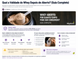 Qual a Validade do Whey Depois de Aberto? (Guia)