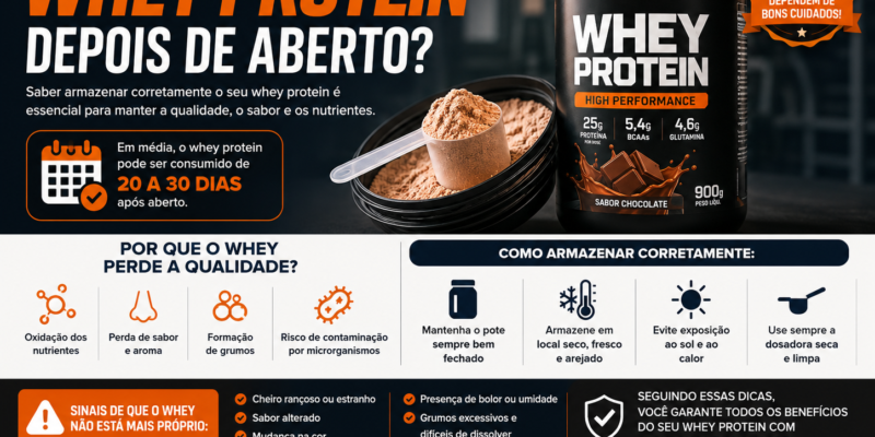 Validade do Whey Depois de Aberto: Pode tomar vencido?